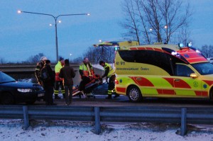 Trafikolycka E20 090220
