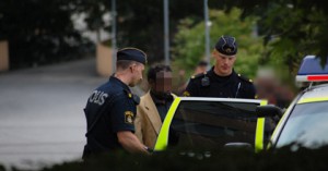 Man gripen för olaga intrång
