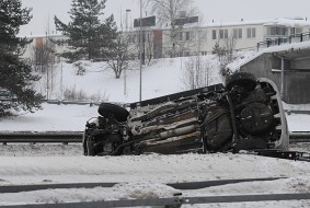 Trafikolycka på e20