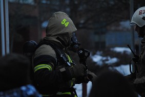 Brand i cykelförråd