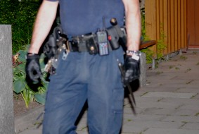 Man gripen efter knivhot