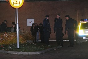 Man knivskuren i huvudet