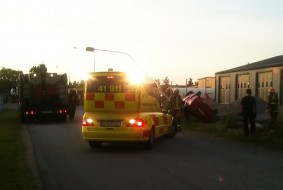 Trafikolycka på Kyrkvägen