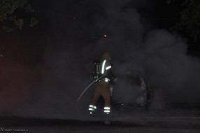Bilbrand på Författargatan